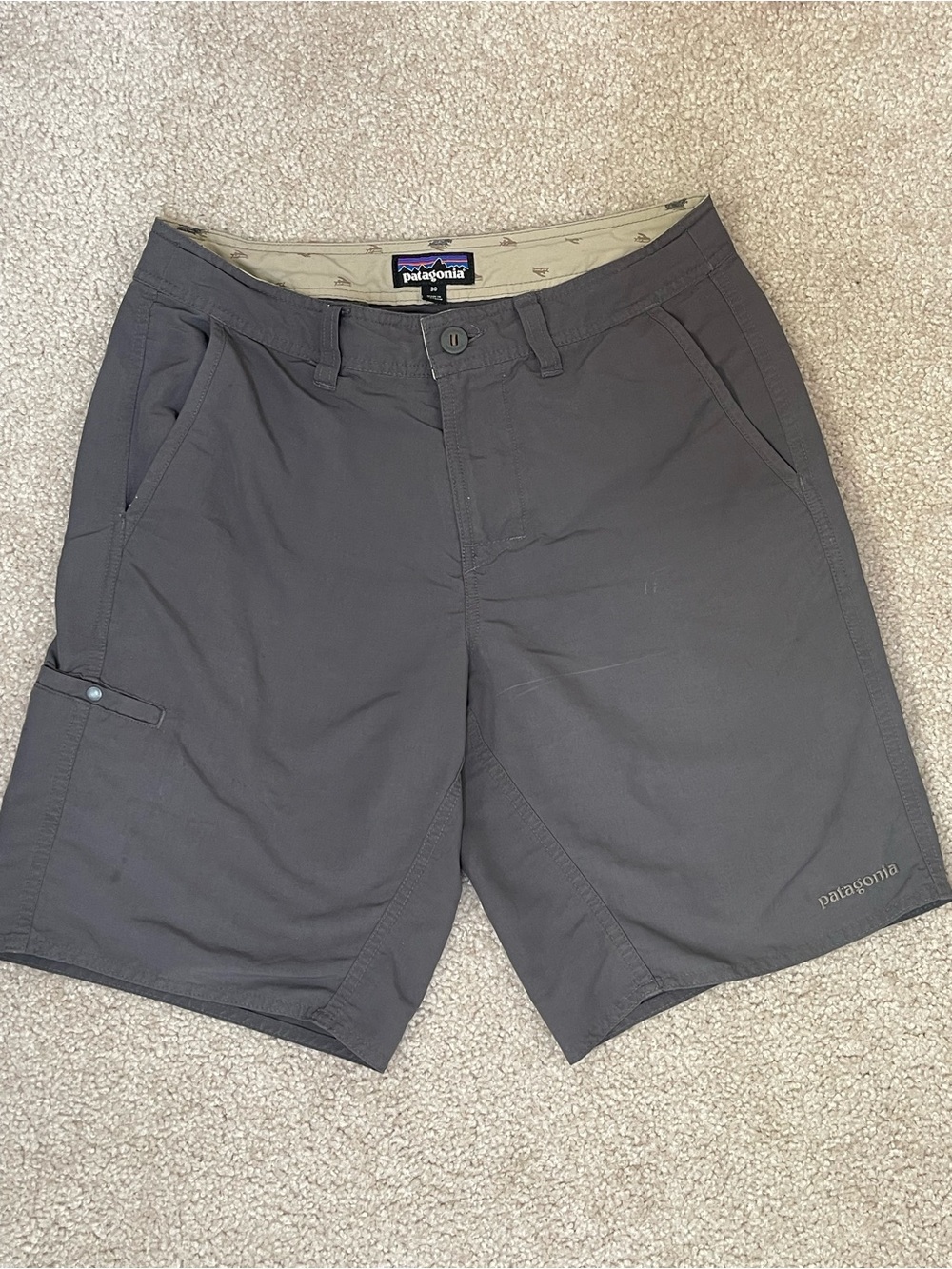 Patagonia Men's Charcoal Gray Hybrid Shorts